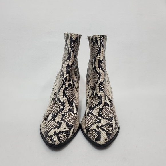 Seychelles Leather Reptile Print Ankle Boots - Picture 2 of 8